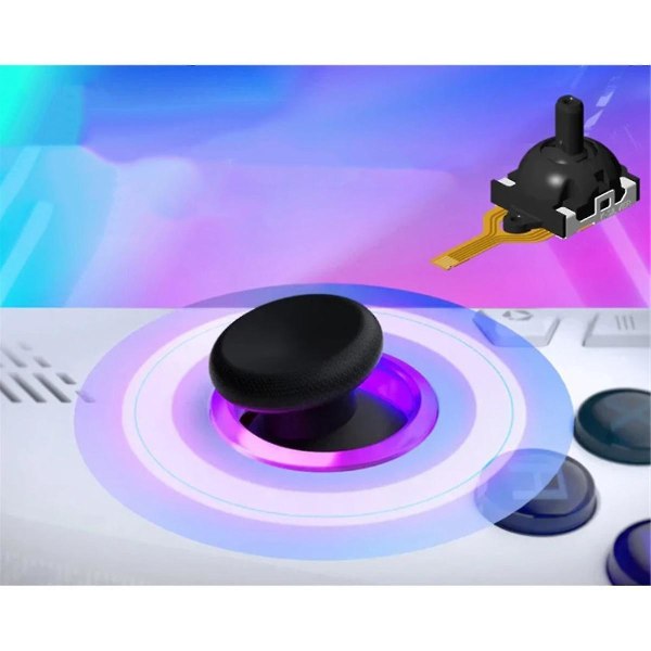 2-pack Hall-joystick för Ally, ersättningsjoystick för Ally Gaming Handheld Reparationstillbehör (som visas)