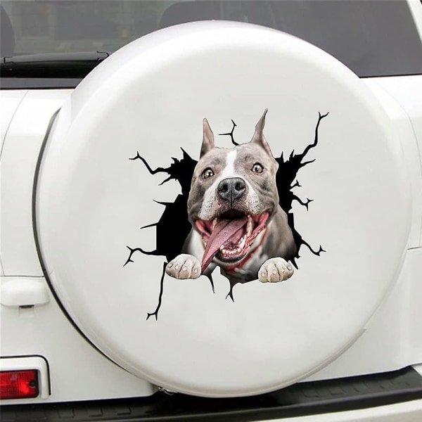 Dog Crack Car-dekal (50 cm)