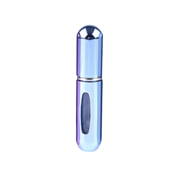 Mini påfyllningsbar parfymflaska i aluminiumLjusblå