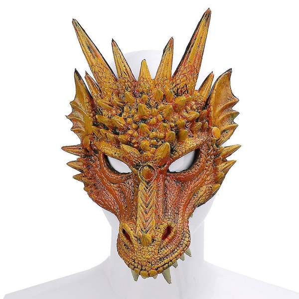 Cosplay Dragon Mask Carnival Fancy Dress Carnivals -asu (keltainen)