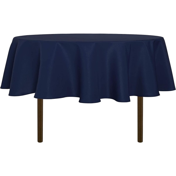 Rund duk - 60 tum - Vattentålig spillsäker tvättbar polyesterduk Bordsduk i dekorativt cover för matbord, bufféfester