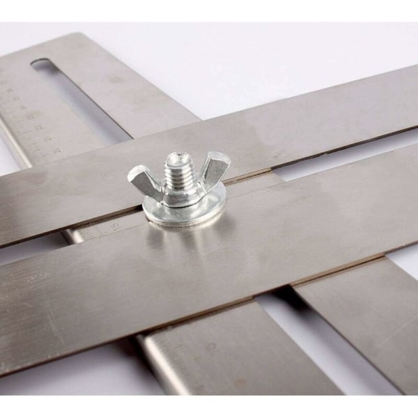 300 mm bärbart rostfritt stål Universal marmor syl verktyg Keramiska plattor Hålsökare Hålstorlek: 25 mm/40 mm/45 mm/55 mm
