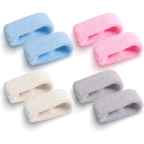 (rosa, blå, vit, grå) cover , 8 st Lakanklämmor för sängkläder, Bomull Lakanhållarklämmor, inga nålar Säkerhet Plast täcke Anti-rörelse C