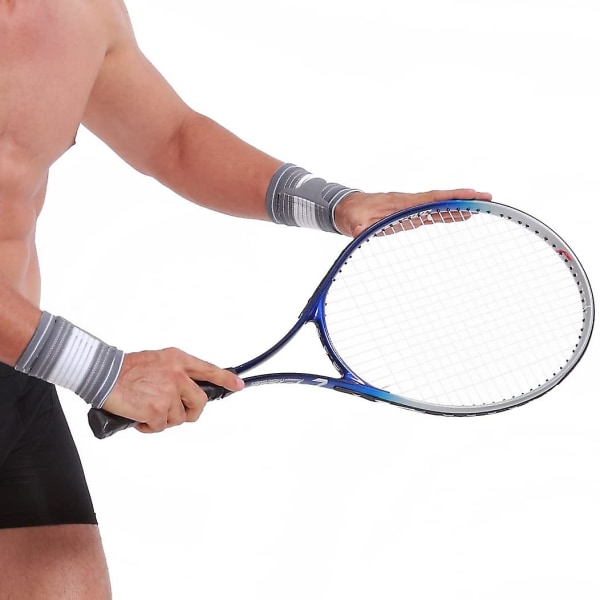 1 Par Care Brand Wrist Guard Ultralätt, elastisk och andas - Justerbar kompression - Armband för tennis, golf, gym, sport eller träning