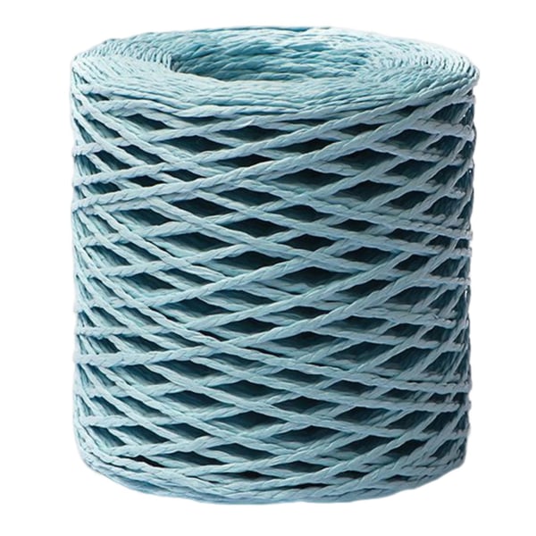 Raffia vevd tråd gjør-det-selv-håndlaget håndverk Vevingtau Klippbar gave Dekorativ pakkestreng (Silkeregn)