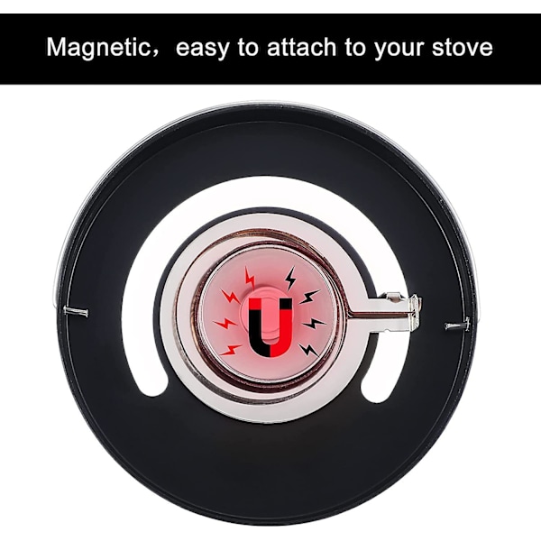 Magnetisk Vedovns Termometer, Rørovns Termometer, Rørrør Temperaturmåler For Å Unngå Ovnvifte Skader Forårsaket Av Overoppheting (2)