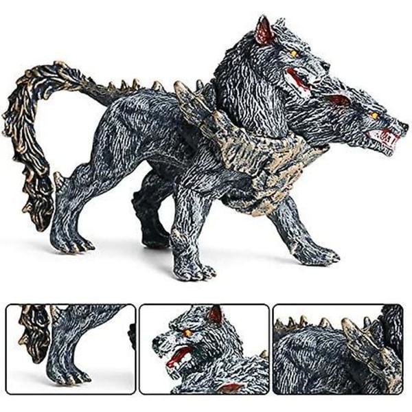 Hibon 6.23 X 2.56 X 3.74 Tum Realistisk Cerberus Figur Plast Monsterfigurer