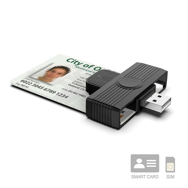 Usb smartkortleser Smartkort/sim/id/cac Intelligent kortleser