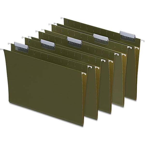 Smead(r) Premium Standard Green Hanging Folders, No Tabs, Letter Size, Box Of 25