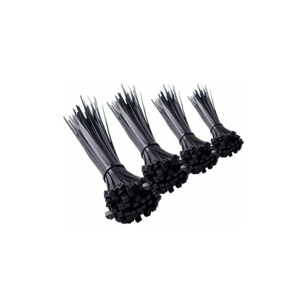 500 stycken buntband svart nylon buntband plast buntklämma för kabelhantering