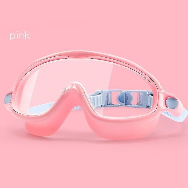 Kids Swim Goggles Anti-leak Anti-fog Wide View Swimming Goggles For Boys Girls Children From 4 To 12 Years Oldgrapefruit Powder Best Gift