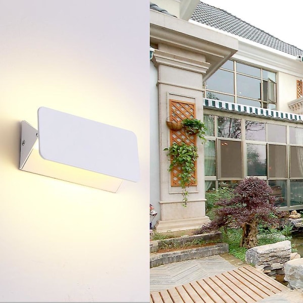 Vägglampa, Upp Och Ner Väggbelysning 6w Modern Inomhuslampa Med Energisparande Led, Kreativ Svingande Hänglampa Perfekt För Sovrum, Vardagsrum, Sängbord