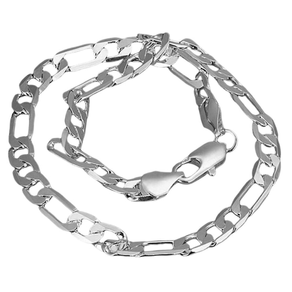Mode enkel metal halskæde Unisex personlig kravebenskæde (24 tommer)
