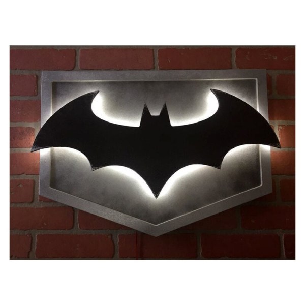 Batman Led Night Light Superhero 3D Vägglampa Atmosphere Logo Light Dekoration Sänglampa