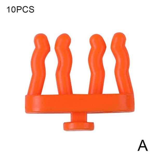 Multifunktionell förvaringskrok Plast säkerhetshängande bräda Verkstad Hårdvara Verktygsförvaringsställ (10 st, orange)