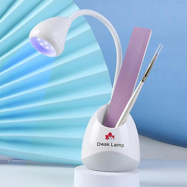 Uv Led Nail Lamp Mini Kangaroo Nail Dryer Quick Dry Nail Art Polish Curing Lamp (Hvit)