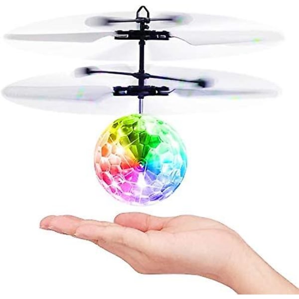 Legetøj flyvende bold, fjernbetjening fly med led lys Helikopter Rc mini drone børnespil udendørs indendørs have julegave dreng pige 3 4 5 6