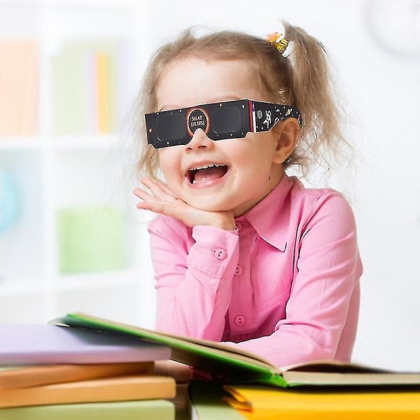 20 stk Solformørkelsesbriller Filter Skadelig lys Øyebeskyttelse Papirramme Briller for solformørkelse