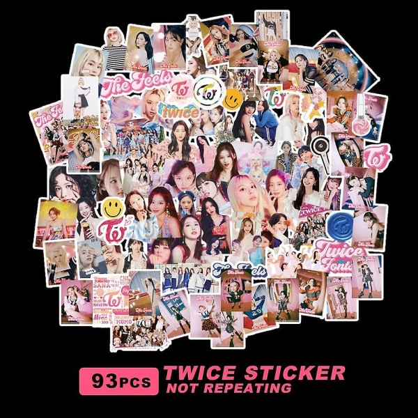 93st Twice Sticker Twice The Feels dekalpaket för bärbar dator Vattentät klistermärke Vinyldekal