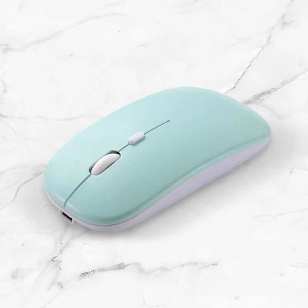 Bluetooth trådlös mus, uppladdningsbar bärbar trådlös mus (bt 5.1 + 2.4g trådlös)vert