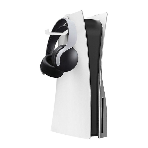 Väggmonterad hörlurshållare Hängare Förvaringsfäste för Ps5 Host Headsetställ (vit) (1 st)