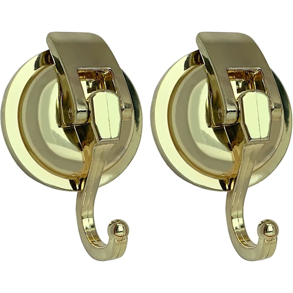 Bathroom Robe Hooks Set Of 2 Gold Suction Cup Hooks Heavy Duty Suction Cup Shower Hooks For Window Glass Kitchen Bathroom Reusable No Punching Fo