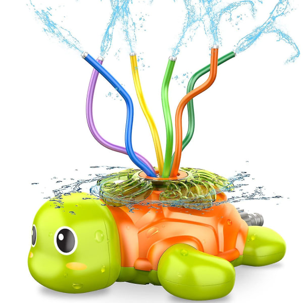 Kids Sprinkler For Yard Game Med Wiggle Tubes Spinning Turtle Water For Kids - Stänk rolig aktivitet för sommaren