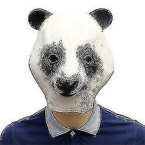 Halloween Prom Party Supplies Animal Latex Masker Giant Panda Latex Mask Headcoverl