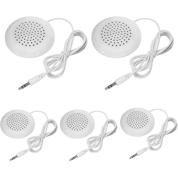 5pcs Diy Pillow Speaker, New 3.5mm Mini Stereo Speaker For Mp3 Phone Portable Cd