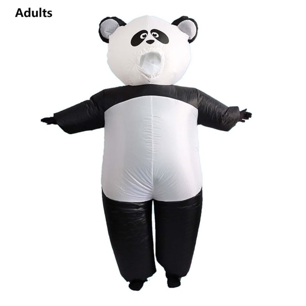 Sarjakuva Panda puhallettavat puvut Teemajuhlaroolipelipuku aikuisille lapsille (aikuinen)