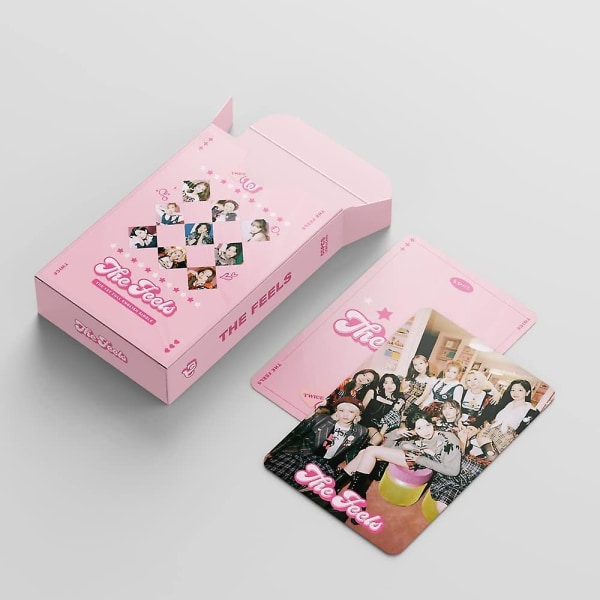 55 st Twice Lomo Card Twice The Feels Album Card Twice Merchandise Photocard för fans