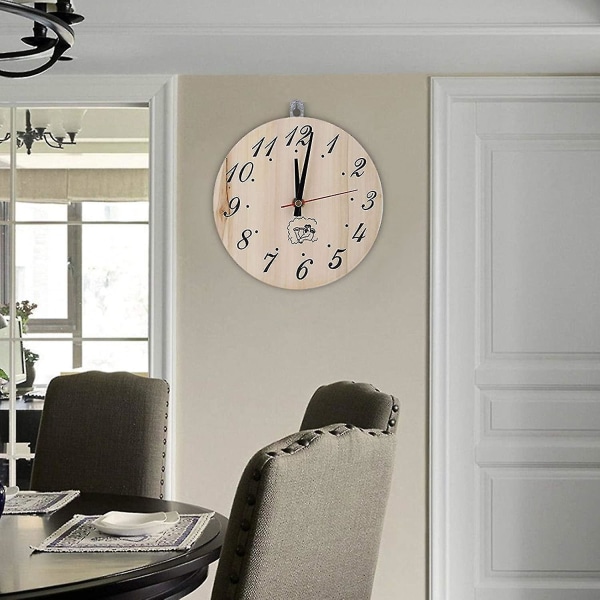 Badstue treklokke, 8 tommers badstueklokke dekorativ timerklokke for badstuetilbehør Badstueinnredning