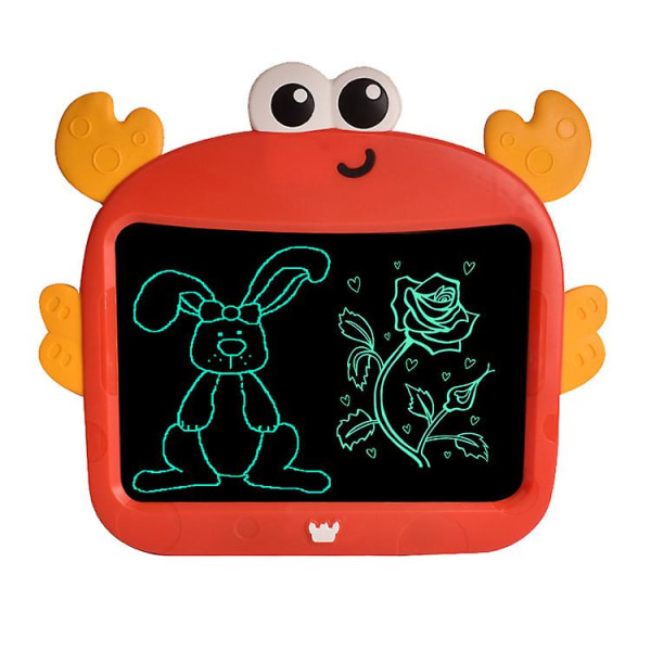 2 st dinosaurier och små krabbor leksak för 2 3 4 5+ år gamla pojkar flickor LCD magic skiffer barntavla ritplatta 9 tum barnleksak pedagogisk Ga
