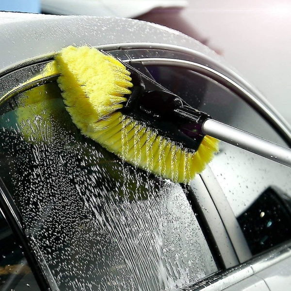 Pesuharja ajoneuvojen, veneiden, ajoneuvojen tai nurmikkoautojen puhdistukseen, erittäin pehmeät harjakset naarmuuntumattomaan puhdistukseen, 28*18cm