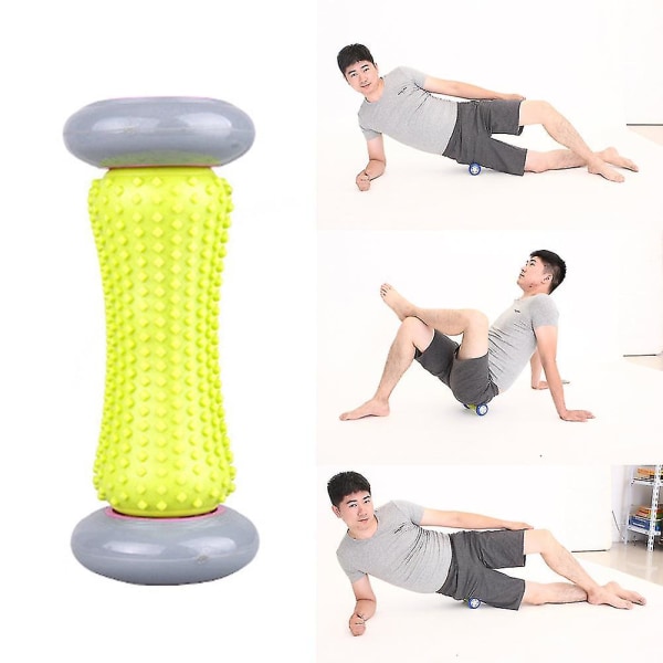 1 stk helkroppsmassasjeapparat Avslapning Yogasøyle Massasje Rullefot Fitness Pilates Foam Roller Block Gym Massasjeterapiøvelse (Rosa)
