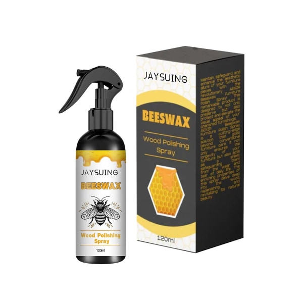 120 ml mehiläisvahaa puunkiillotusspray vedenpitävä liukastumista estävä kiillotusneste huonekalujen hoitoon（120 ml)