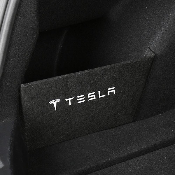 Tesla Model 3 Bakre Trunk Organizer Sidodelare tillbehör 2022 2021 2020 2019