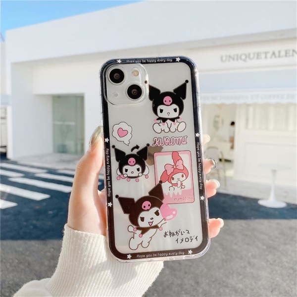 Kawaii iPhone X/XS-fodral 2-pack Söt Cartoon Bedårande Liten Djävul Rolig Unik Telefonfodral Kvinnor Flickor Presenter Fru Presenter Fodral Coverx xs