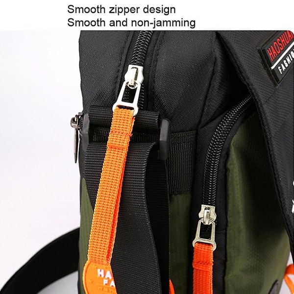 Haoshuai 206 Men Crossbody Bag Sport Casual Shoulder Bag Army Green