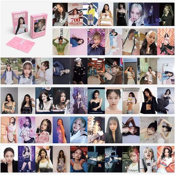 Kpop Jennie 55 st Fotokort Bildkort Set Jennie Kim Fotobok Polarioid Foto För Present Blink Girls