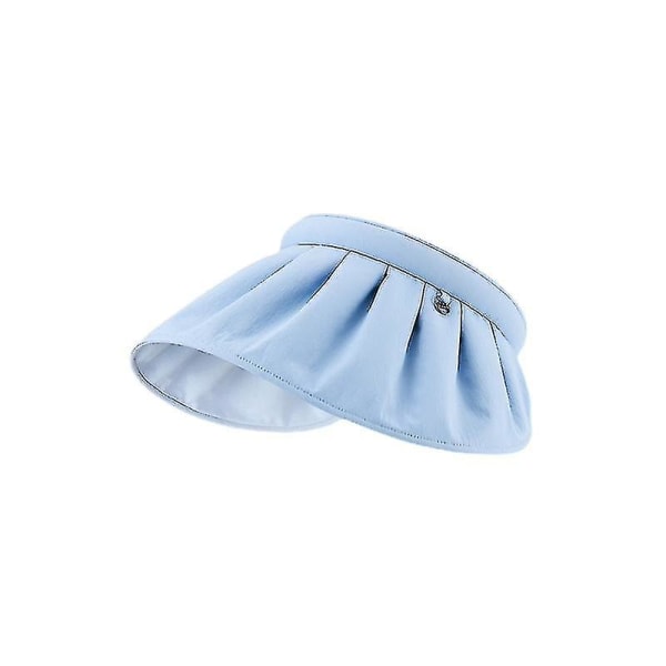 Solhatt for kvinner UV-beskyttelse Strandsolhatt Sportsskall Hat_h（blå)