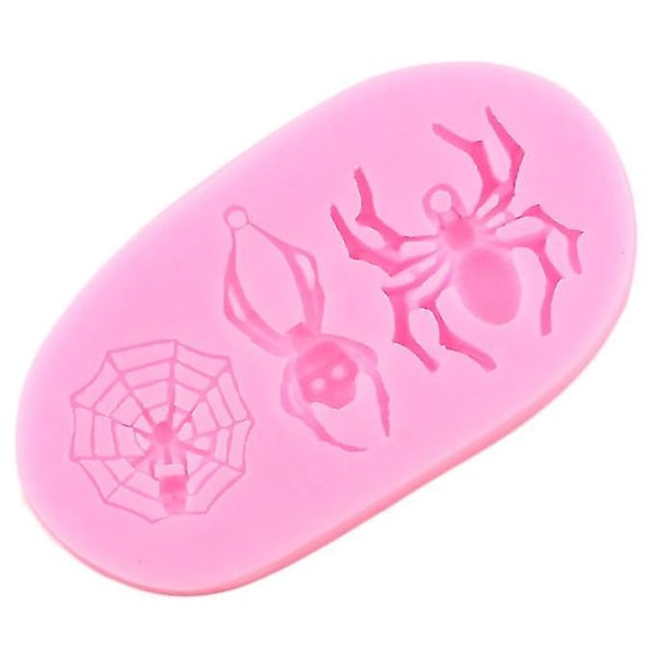 Halloween Spider Silikone Form Kage Dekorationsværktøj Candy Clay Chokolade Form