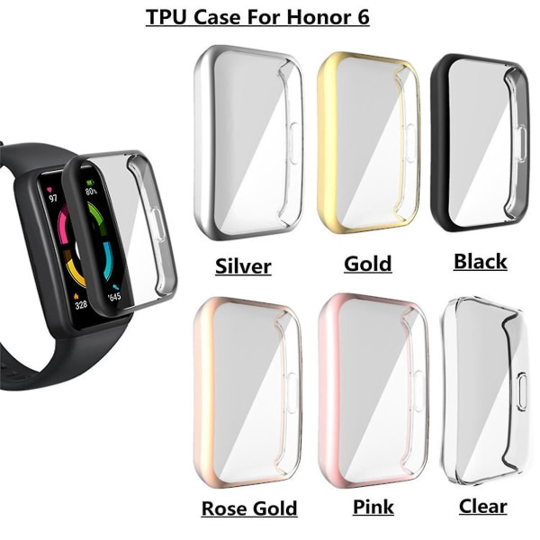 Anti-scratch Smart Bracelet Protective Case Cover Watch Accessory For Honor 6_a_hf Black