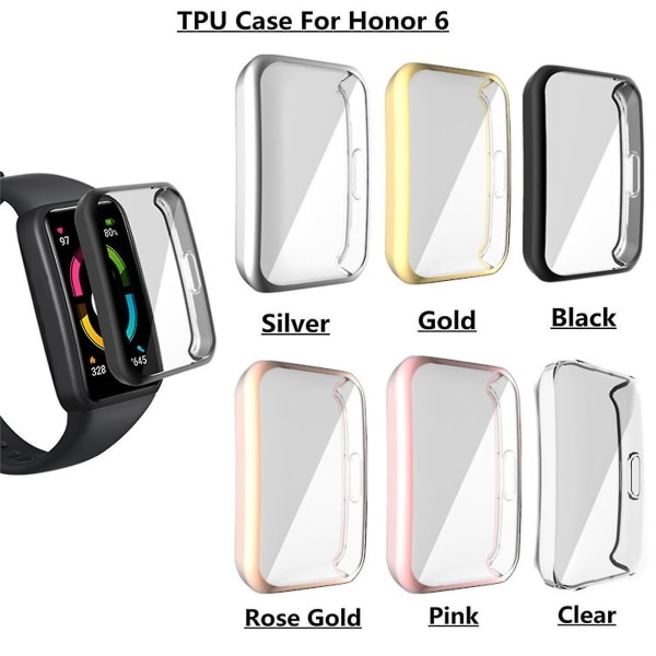 Anti-scratch Smart Bracelet Protective Case Cover Watch Accessory For Honor 6_a_hf Transparent