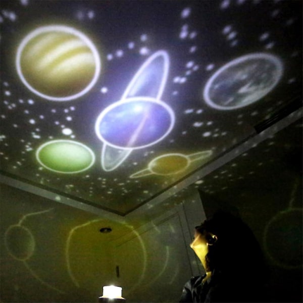 Star Projector Night Light For Kids, 360 roterende Projector Planet