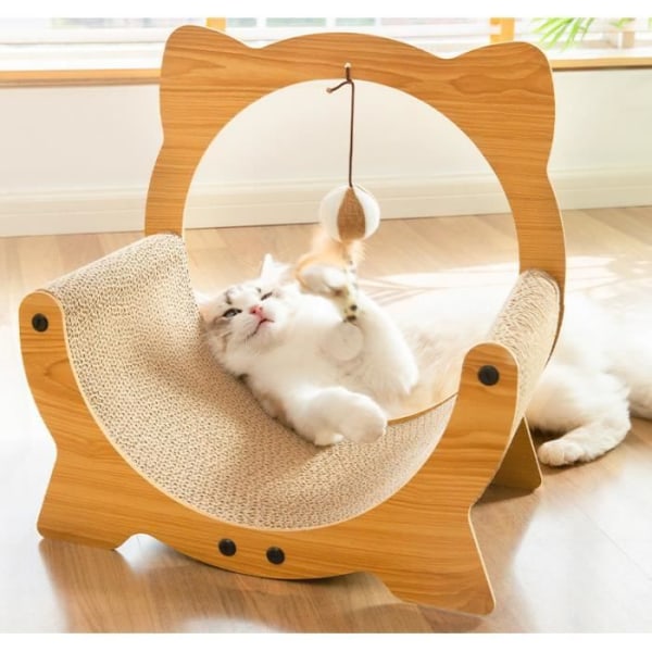 Skrapstolpar för katter-kattkorg-med boll-leksaker för katter-med kattmynta-kattsäng