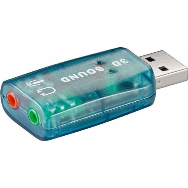 USB-ljudkort mikrofoningång och ljudutgång