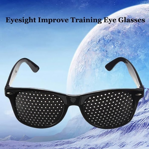 NEUFU Glasögon Pinhole Hål Grid Vision Förbättra synen Träning Ögon Pinhole Glass