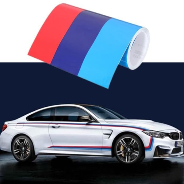 118x6'' M-färgad självhäftande vinyldekal för BMW M3 M5 X5 3/5/7