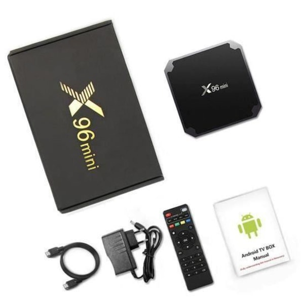 SUNNZO TV BOX X96 MINI 2GB+16GB Android 9.0 Multi-Core 64bit Cortex-A53, Mali-450 GPU,4KHD, 2.4GWIFI, Box Media Player